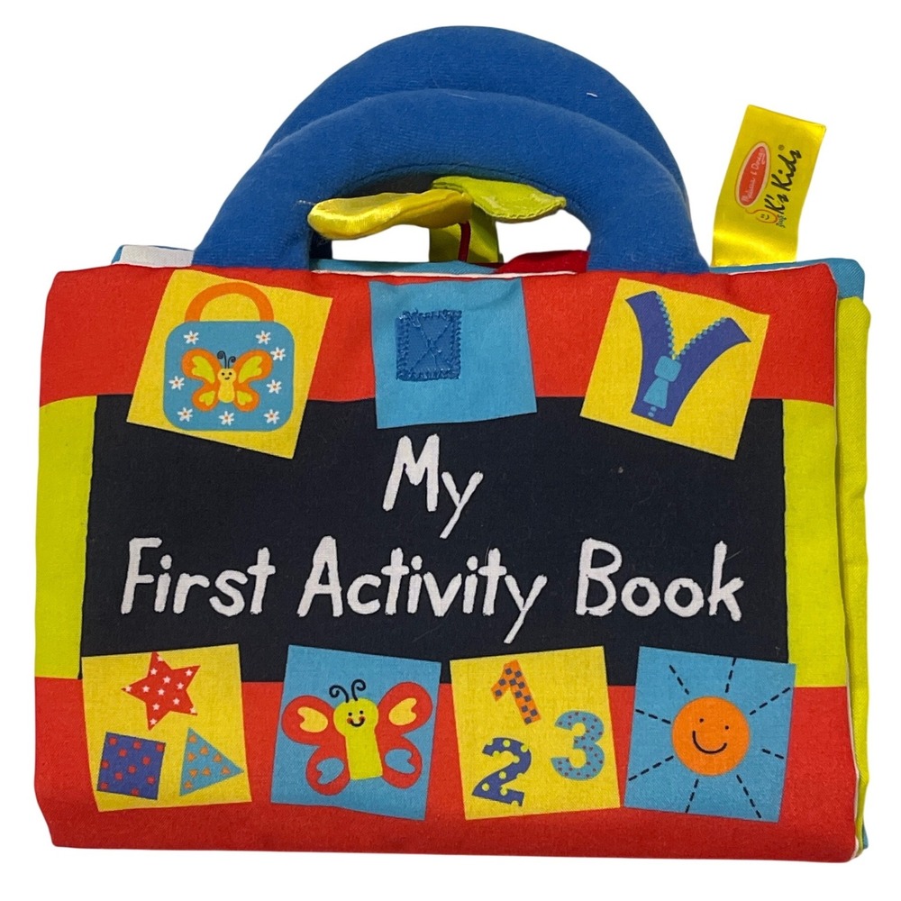 Melissa & Doug Activity Book Unisex OS Multicolor Fabric My First Soft Toy Learn